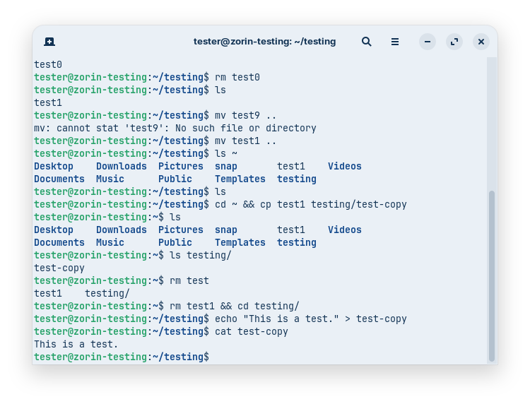 Terminal Commands